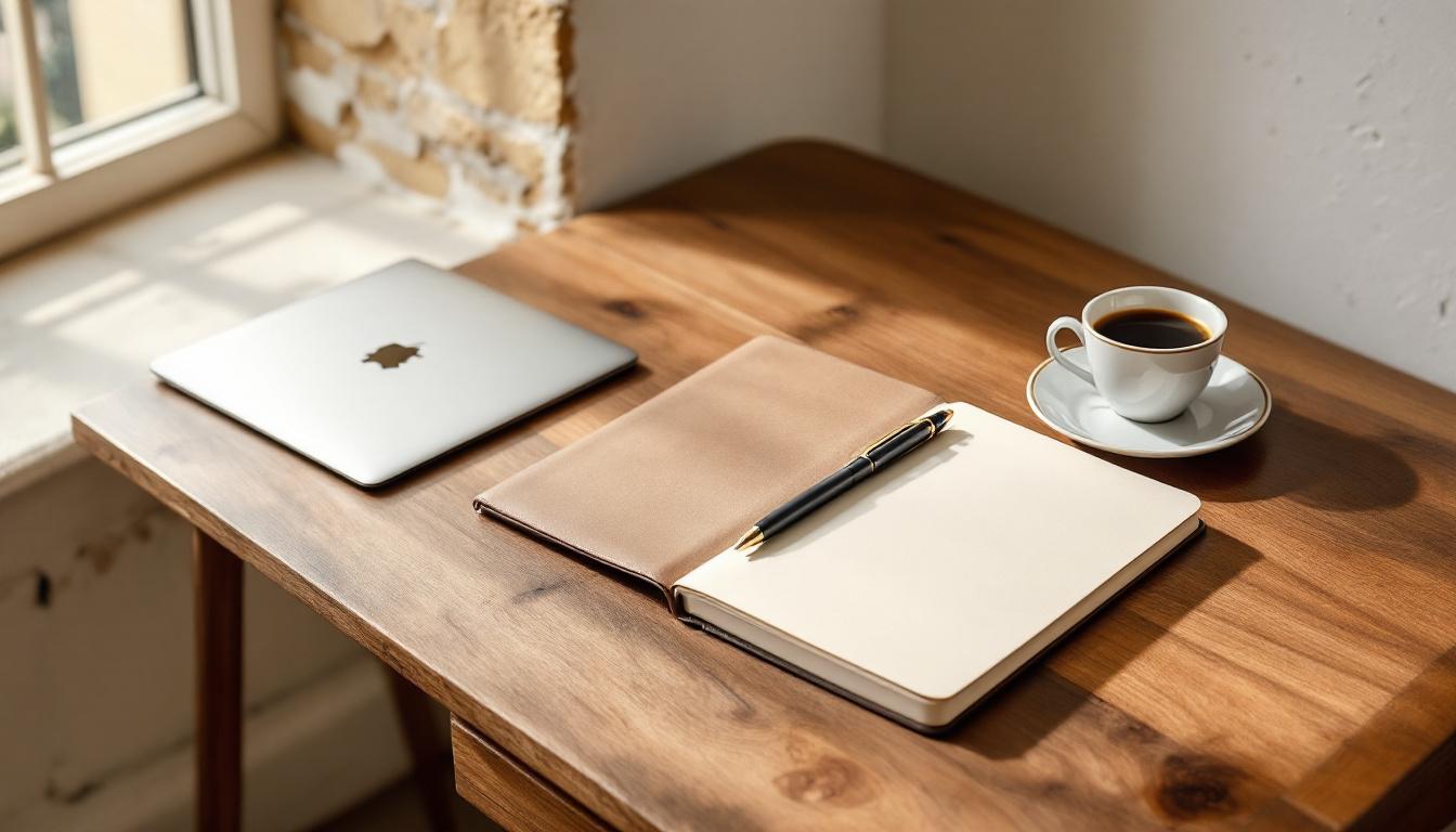 A modern Mediterranean boutique hotel reception room with natural stone and warm oak finishes.